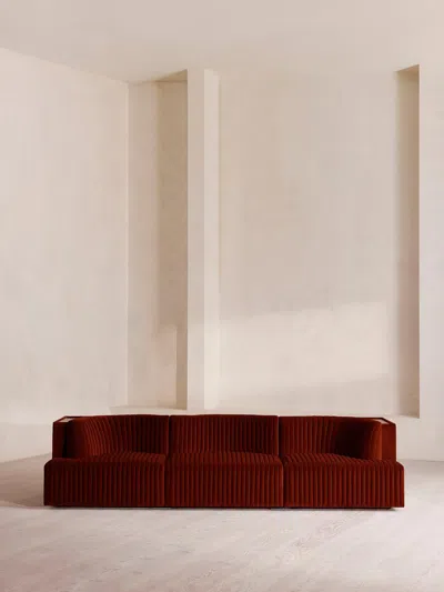 Soho Home Hamish Modular Sofa In Red