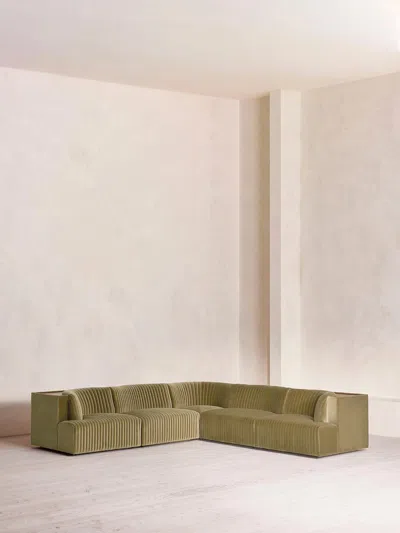 Soho Home Hamish Sectional Corner Sofa In Green