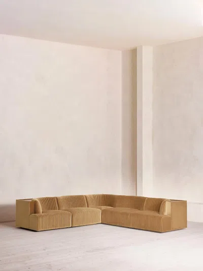 Soho Home Hamish Sectional Corner Sofa In Gold