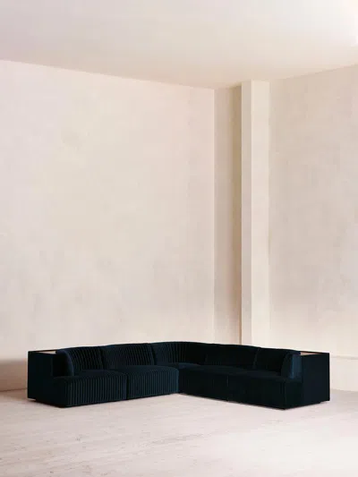 Soho Home Hamish Sectional Corner Sofa In Blue