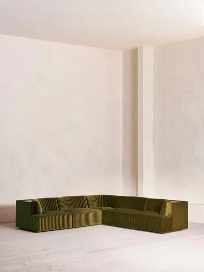 Soho Home Hamish Sectional Corner Sofa In Green