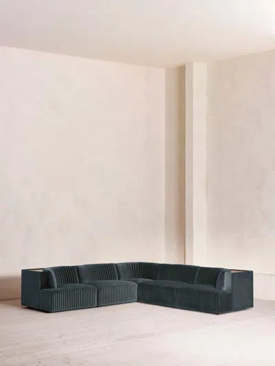 Soho Home Hamish Sectional Corner Sofa In Blue