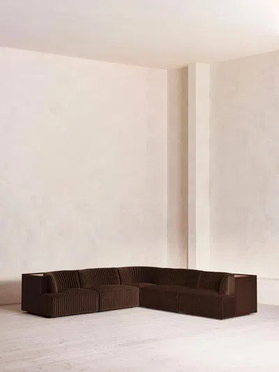 Soho Home Hamish Sectional Corner Sofa In Brown