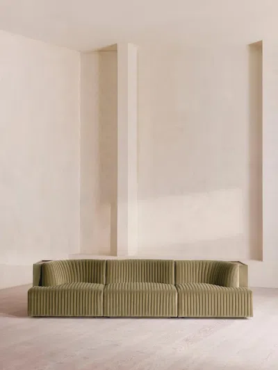Soho Home Hamish Sectional Sofa In Green