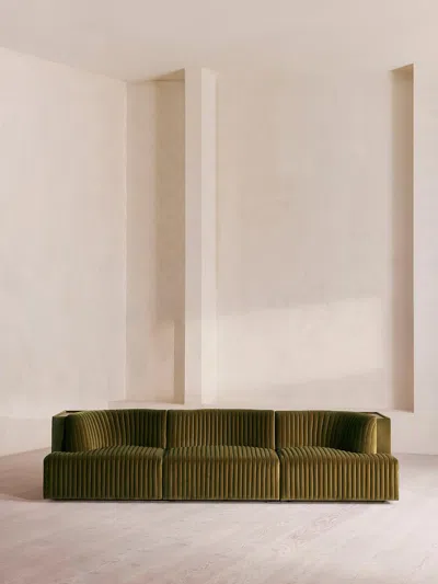 Soho Home Hamish Sectional Sofa In Green
