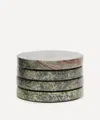 Soho Home Hanson Green Marble Coasters Set Of Four