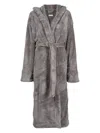 Soho Home House Logo-embroidered Robe In Grey
