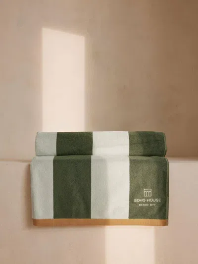 Soho Home House Pool Towel In Green