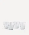 Soho Home Huxley Cut Crystal Rocks Glass Set Of Four