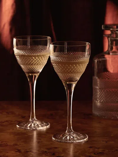 Soho Home Huxley Cut Crystal White Wine Glass