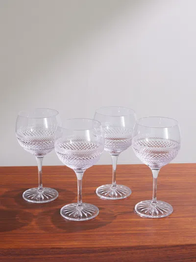 Soho Home Huxley Set Of Four Crystal Gin Glasses In Transparent