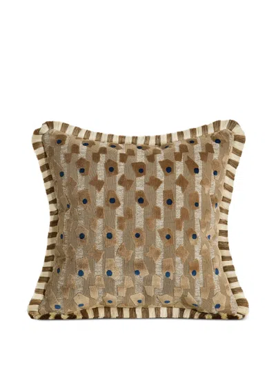 Soho Home Jeremiah Geometric-pattern Cushion In Neutral