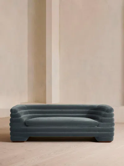 Soho Home Laura Three Seater Sofa In Blue