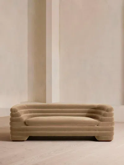 Soho Home Laura Three Seater Sofa In Brown