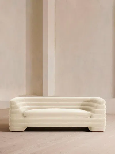 Soho Home Laura Three Seater Sofa In White