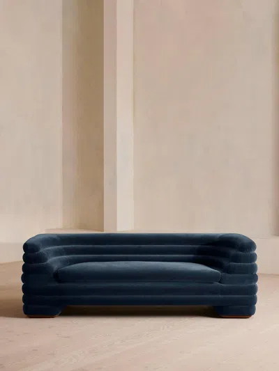 Soho Home Laura Three Seater Sofa In Blue