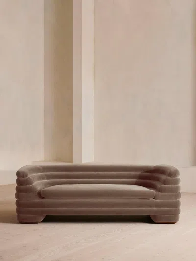 Soho Home Laura Three Seater Sofa In Brown