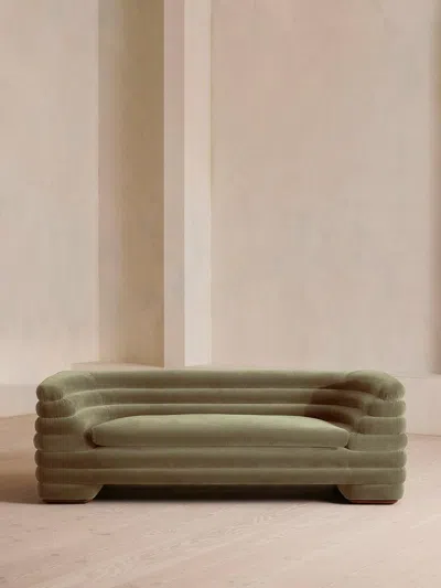 Soho Home Laura Three Seater Sofa In Green
