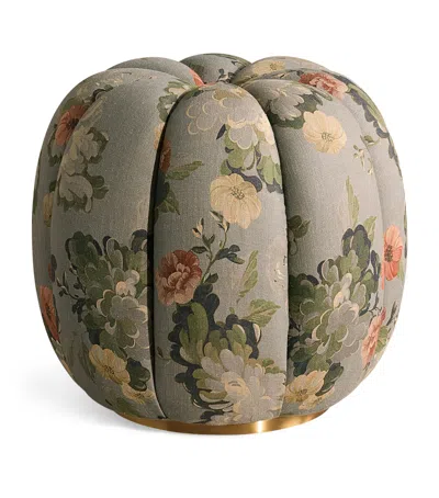 Soho Home Linen Sofia Footstool In Multi