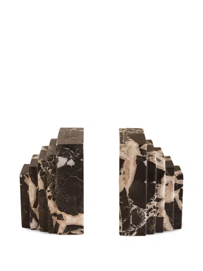 Soho Home Lola Marble Bookends In Black