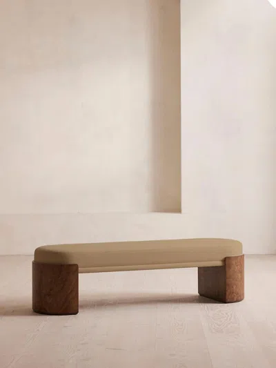 Soho Home Lukas Bench In Brown