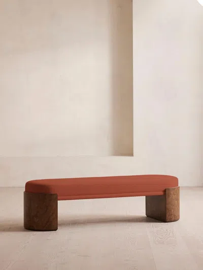 Soho Home Lukas Bench In Brown