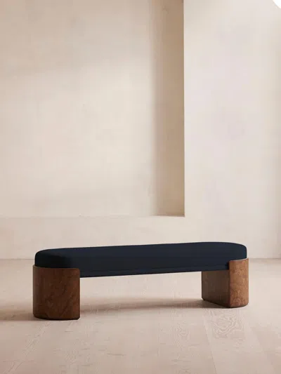 Soho Home Lukas Bench In Blue