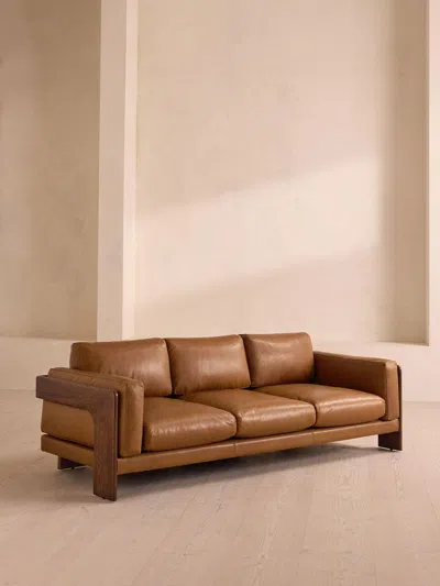 Soho Home Marcia Three Seater Sofa In Brown