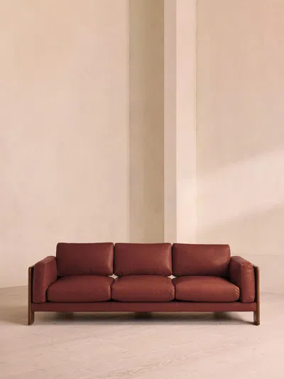 Soho Home Marcia Three Seater Sofa In Red