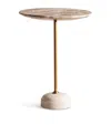 Soho Home Medium Marble Fleet Side Table In White