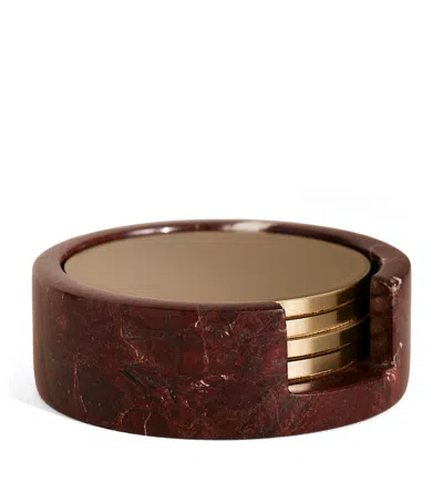 Soho Home Metal And Marble Kirble Coasters