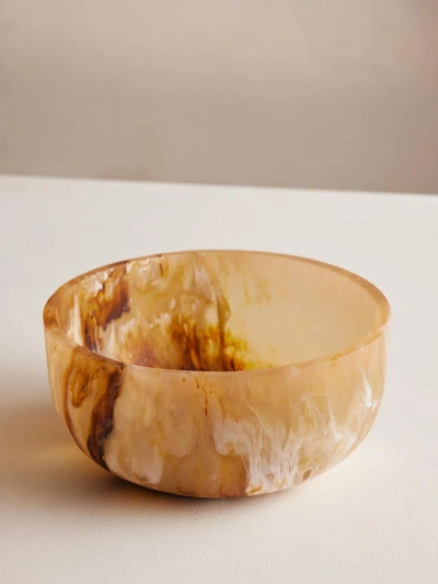 Soho Home Miller Resin Salad Bowl In Neutral