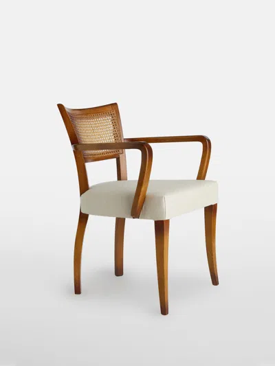 Soho Home Molina Armchair Cane Back Linen