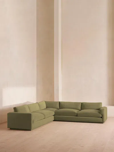 Soho Home Mossley Corner Sofa In Green