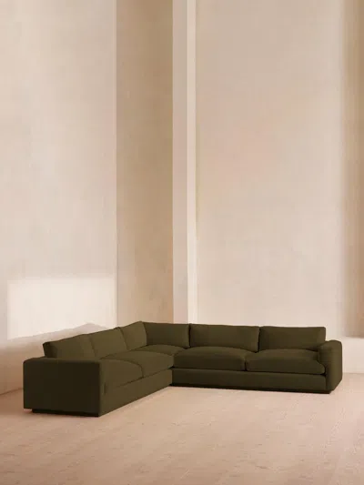 Soho Home Mossley Corner Sofa In Green