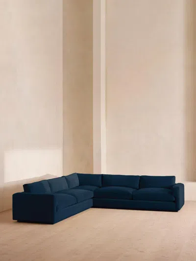 Soho Home Mossley Corner Sofa In Blue