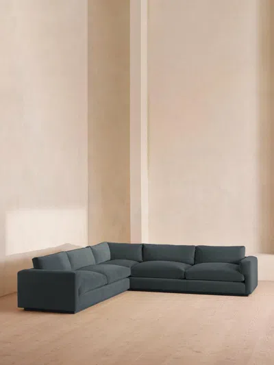 Soho Home Mossley Corner Sofa In Blue