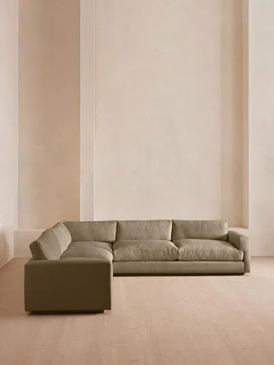 Soho Home Mossley Corner Sofa In Green