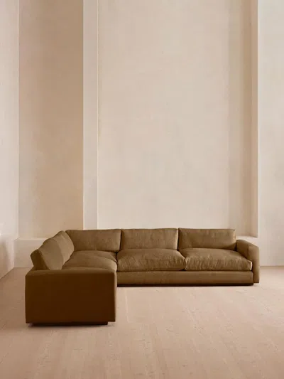Soho Home Mossley Corner Sofa In Gold
