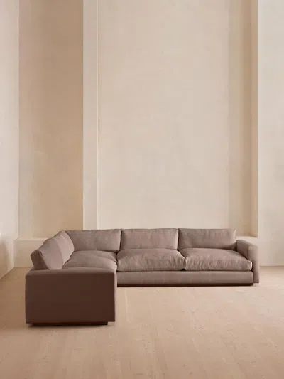 Soho Home Mossley Corner Sofa In Metallic