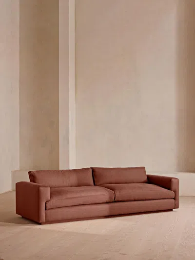 Soho Home Mossley Four Seater Sofa In Orange