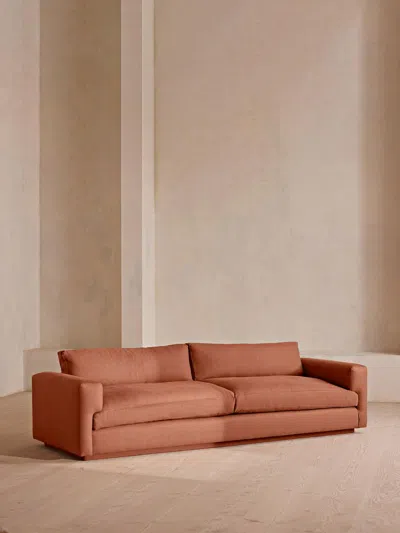 Soho Home Mossley Four Seater Sofa In Orange