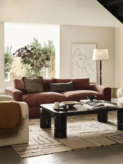 Soho Home Mossley Three Seater Sofa In Brown