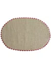 Soho Home Set Of 4 Linen-cotton Munro Tablemats In 绿色