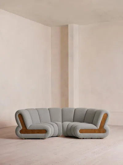 Soho Home Noelle Modular Curved Sofa In Gray