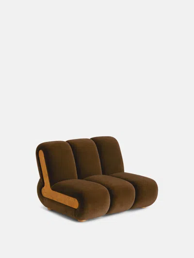 Soho Home Noelle Sectional Armchair In Mustard