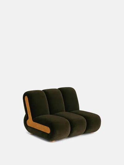 Soho Home Noelle Sectional Armchair In Olive