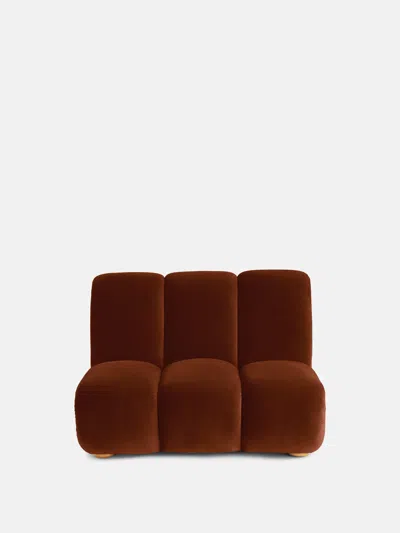 Soho Home Noelle Sectional Armchair In Rust