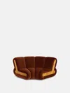 Soho Home Noelle Sectional Curved Armchair In Rust
