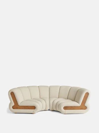 Soho Home Noelle Sectional Curved Sofa In Neutral